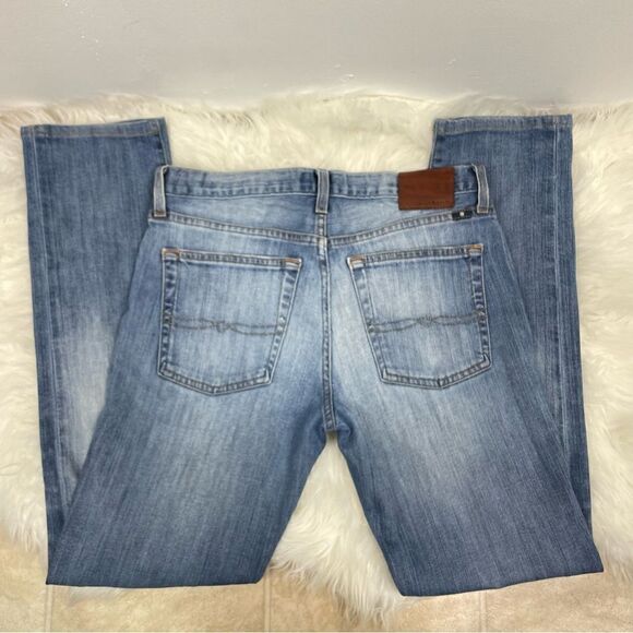 Lucky Brand 121 Heritage slim distress jeans W-29 L-32 light blue. - Picture 2 of 8